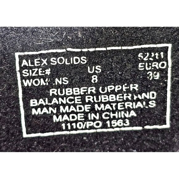 Bogs Women's Black Rubber Alex Solids Tall Lined Rain Boots Size 8 1713 - Picture 8 of 15